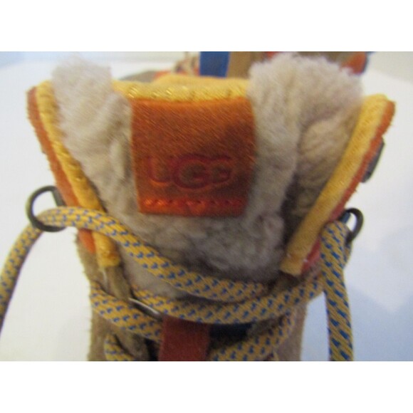 UGG Sneakers Highland Hi Heritage Kids Hi-Top Brown Suede Ankle Boots Size 2 - Picture 8 of 12